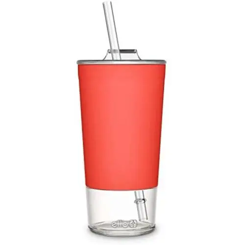 Ello Tidal Glasstasse mit Strohhalse