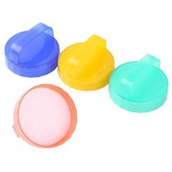 iEFiEL 4 Pack Easy Grip Mason Caps Lids with Handle for Regular Mason Jar Canning Drinking Bottle Multicolor One Size