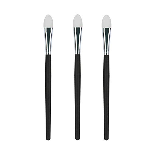 LORMAY 3 Pcs Silicone Eyeshadow Brushes. Professional Eyeshadow Smudge Applicators and Facial Cosmetic Tools