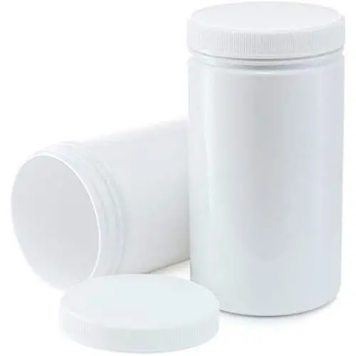 Lot de 6 grands contenants de rangement en plastique vides - Bocal rond haut de 32 oz avec couvercle hermétique - Matériau BPA-free/Food Grade Lot de 6 grands contenants de rangement en plastique vides - Bocal rond haut de 32 oz avec couvercle hermétique - Matériau BPA-free/Food Grade
