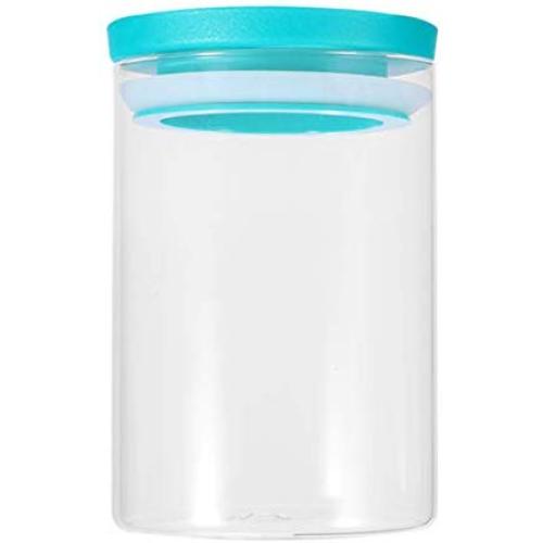 TOPBATHY High Borosilicate Glass Sealed Jar Safe Dry Food Storage Tanks 9.8x15cm