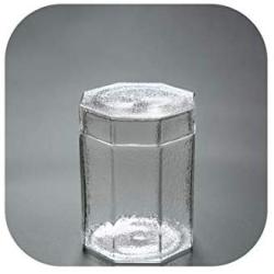 Brief Glass Tea Storage Jar Office Flower Tea Seal Cans With Lid Coffee Beans Sugar Tanks Canister,A
