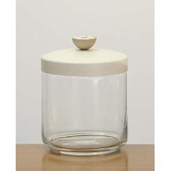 Italo Ottinetti Glass Jar Painted Lid with Wooden Knob 0.75 Litre Aluminum, Metallic, One Size