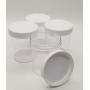 4oz Empty Clear Plastic Slime Storage Favor Jars Wide-Mouth Plastic Containers with White Lids for Beauty Products, DIY Slime Making and More (22)