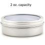 20z Jars with Lid Cans W/slip on Pretty Clear Window Top Shows Off Your Contents 2 Pcs