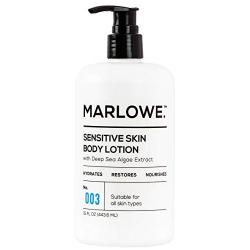 MARLOWE. No. 003 Sensitive Skin Body Lotion 15 oz | Moisturizing, Fragrance-Free, Natural Lotion for Dry Skin