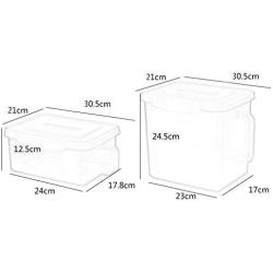 Kitchen storage box, plastic storage box with lid, vegetable refrigerator sealed box