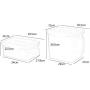 Kitchen storage box, plastic storage box with lid, vegetable refrigerator sealed box