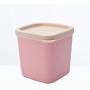 BESTONZON Sealed canister jar food storage container with lid moistureproof box for fruits grain spice(pink)