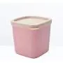 BESTONZON Sealed canister jar food storage container with lid moistureproof box for fruits grain spice(pink)