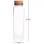 1 Stück 90 ml Glasflasche Wunschboot Leere Probenbehälter mit Korkstopfen Transparent