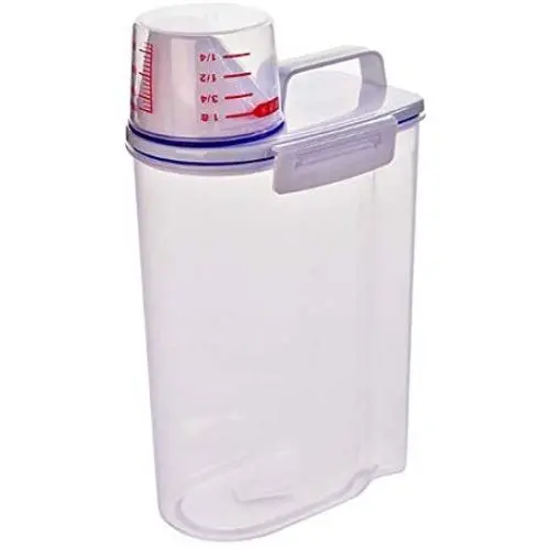 MOMOFULL Hand-held Sealed Jar Rice Barrel With Measuring Cup Moisture-proof Insect-proof Rice Storage Box Bucket Kitchen Cabinet Grain Food Snack Storage Tank MOMOFULL Hand-held Sealed Jar Rice Barrel With Measuring Cup Moisture-proof Insect-proof Rice Storage Box Bucket Kitchen Cabinet Grain Food Snack Storage Tank
