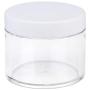 Beauticom 2 oz./ 60 Grams/ 60 ML (Quantity: 12 Packs) Thick Wall Round Clear Plastic LEAK-PROOF Jars Container with WHITE Lids for Cosmetic, Lip Balm, Lip Gloss, Creams, Lotions, Liquid
