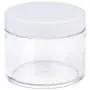 Beauticom 60 Grams/60 ML (2 Oz) Round Clear Leak Proof Plastic Container Jars with White Lids for Travel Storage Makeup Cosmetic Lotion Scrubs Creams Oils Salves Ointments (3 Jars)