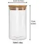 Bocal en verre IDEALUX avec couvercle en bambou étanche, 25 oz (lot de 2), 750ml, conteneur pour grains de café et aliments de cuisine Bocal en verre IDEALUX avec couvercle en bambou étanche, 25 oz (lot de 2), 750ml, conteneur pour grains de café et aliments de cuisine