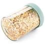 storage jar Grain container Food container Storage Box，Food storage with lid sealed cans kitchen supplies milk powder dried fruit grain storage box, green 800ml