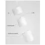 3er Set Leere Kunststoff-Vakuumflaschen – Hochwertige Weiße Airless-Pumpenflasche für Kosmetik, Make-up, Gel, Lotion, Emulsion, Essenzcreme, Probenverpackung, Behälter, Größe 30ml/1oz
