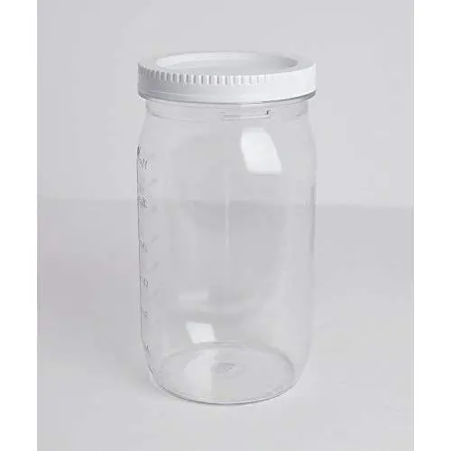 27 oz. Tritan Plastic Mason Jar (4 pack) with Screw on White Lid 27 oz. Tritan Plastic Mason Jar (4 pack) with Screw on White Lid