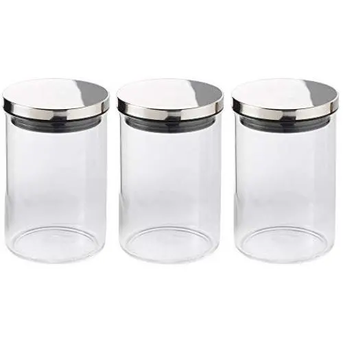 Ensemble de bocaux de rangement métal Cook Pro, taille moyenne, 3 pièces. Ensemble de bocaux de rangement métal Cook Pro, taille moyenne, 3 pièces.