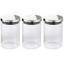 Cook Pro ProCook Medium Storage Jars Set of 3 Metal Lid