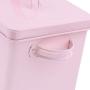 Pet Food Storage Container Holds 6lbs, Lid Airtight Seal，Ideal For Keeping Dog Biscuits Dry Cat Food Bird Seed Trill Grains (Color : Pink)