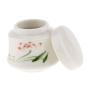 SunniMix Unique Chinese Porcelain Jars Pots, 25ml Travel Face Powder/Lotion/Cosmetic Containers, Tea/Sugar/Spices Storage Canister Tins - Lotus