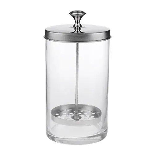 Baoblaze Clear Portable Barber Salon Manicurist Tool Sanitizing Disinfecting Glass Jar Durable - S Baoblaze Clear Portable Barber Salon Manicurist Tool Sanitizing Disinfecting Glass Jar Durable - S