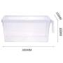 ManxiVoo Fridge and Freezer Bins Refrigerator Storage Organizer Fruit Food Storage Box with Lids and Handle (Clear)