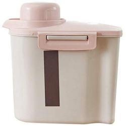 Kitchen Storage 1.5L Buckle Square Rice Container Grains Food Container For Kitchen Hd1716 Pink/Blue S,2585496