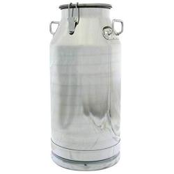 Stainless Steel Milk Transport Cans with Strong, Sealed Lid and Spigot Option (13 Gallon, with Spigot)