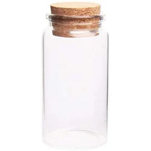Bouteille en verre 4790mm, 100 ml, bouteille vide pour échantillons/stockage/souhaits avec bouchon en liège - Dropshipping transparent Bouteille en verre 4790mm, 100 ml, bouteille vide pour échantillons/stockage/souhaits avec bouchon en liège - Dropshipping transparent