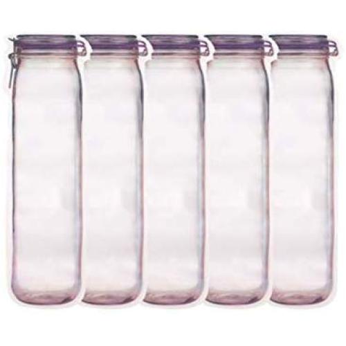 htieongon 20Pcs Reusable Mason Jar Bottles Bags Nuts Candy Cookies Bag Seal Fresh Food Storage Bag Snacks Zipper Sealed Kitchen Organizer (500 ml) htieongon 20Pcs Reusable Mason Jar Bottles Bags Nuts Candy Cookies Bag Seal Fresh Food Storage Bag Snacks Zipper Sealed Kitchen Organizer (500 ml)