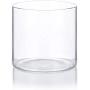 10 oz Premium Borosilicate Clear Glass Jars with Bamboo Silicone Sealed Lid (1 Pack) + Labels