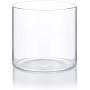 10 oz Premium Borosilicate Clear Glass Jars with Bamboo Silicone Sealed Lid (1 Pack) + Labels