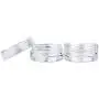 50 Empty, Clear, 3 Gram Plastic Pot Jars, Cosmetic Containers, with Lids. (3 Gram - 50pk, Clear) 50 Empty, Clear, 3 Gram Plastic Pot Jars, Cosmetic Containers, with Lids. (3 Gram - 50pk, Clear)