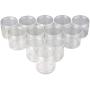 Clear Slime Storage Containers (12 Pack 6 oz) - Plastic Clear Jars & Lids for Slime Kit Creations & Supplies - Airtight Containers & BPA Free - Great for Storing Theraputty