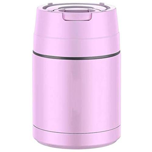 Vacuum Insulated Lunch Box Food Flask Jar With Spoon Insulated Food Container Storage Containers For Hot And Cold Food (Color : Purple, Size : 1000ML)