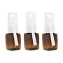 6PCS 10ml/0.33oz Square Empty Refillable 360 Degree Revolve Plastic Nasal Spray Bottles Fine Mist Sprayers Atomizers Cosmetic Container Jar Holder Vial Storage For Perfumes Makeup Water Toner Brown