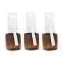 6 PCS 10ml/0.33oz Eckige Leere Wiederbefüllbare 360 Grad Drehbare Kunststoff Nasensprayflaschen Feiner Nebelsprüher Zerstäuber Kosmetikbehälter Glasbehälter Für Parfüm Make-up Wasser Toner Braun
