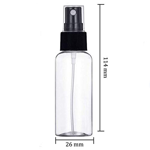 ''Travel Bottles, 30ml Empty Transparent Atomiser for Home Fine Mist Cosmetic Spray Bottles Set, 4Pack Black''