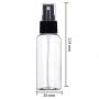 ''Travel Bottles, 30ml Empty Transparent Atomiser for Home Fine Mist Cosmetic Spray Bottles Set, 4Pack Black''