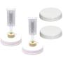 Jarming Collections - Fermentation Lid Kit - 2 Wide Mouth Fermenting Lids with Airlocks and Stoppers Includes 2 Storage Lids and Instructions (Lids Fit On Wide Mouth Glass Mason Jars)