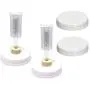 Kit de Bouchons de Fermentation Jarming Collections - 2 Bouchons Larges avec Robinetoires et Bouchons - Inclut 2 Bouchons de Stockage (Convient aux Bocal à Bouche Large en Verre)