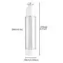 100 ml / 3,4 oz 6 Stück Klare PS Kunststoff Airless Vakuum Pumpe Druck Flasche Glasbehälter für Kosmetik Make-up Seren Creme Lotion Reise-Toiletten Flüssige Toner Probenbehälter