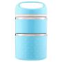 Lcxliga Stainless Steel Lunch Box, Leak Proof Stackable Bento Lunch Box For Adults Large Capacity Food Storage