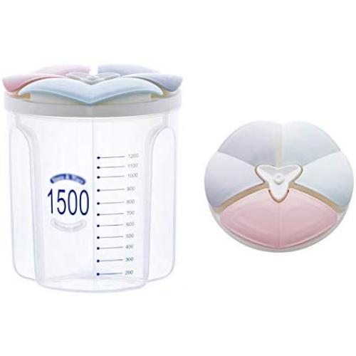 Kitchen storage tank, plastic transparent compartment storage tank, food storage box