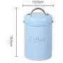 2019 Neue Lebensmittelbehälter für Snack Tank Container Essbehälter mit Deckel Flasche Kaffee Tee Süßigkeiten Küche Schrank Versiegelung Beutel, Blau Kaffee