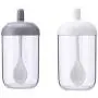 UPKOCH 2pcs Seasoning Bottle Glass Transparent Empty Storage Jars Jars with Spoon for Kitchen Restaurant Home UPKOCH 2pcs Seasoning Bottle Glass Transparent Empty Storage Jars Jars with Spoon for Kitchen Restaurant Home