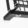 Gewürzregal, 3-stufiger Metallschrank, Gewürz-Hänge-Regal für Küche, Gewürzglas-Behälter-Regalhalter, Regaleinheit, Badezimmer-Regal – platzsparend, Schwarz
