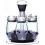 Kitchen Storage Containers Glass Jars, Vertical Rotating Spice Rack, Kitchen Storage Containers Set European Creative